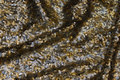 Sequin-fabric with close-fitting sequins in silver and gold 
