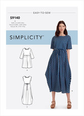 Relaxed Pullover Dress. Simplicity 9140. 