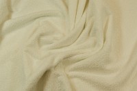 Double woven towel fabric in white