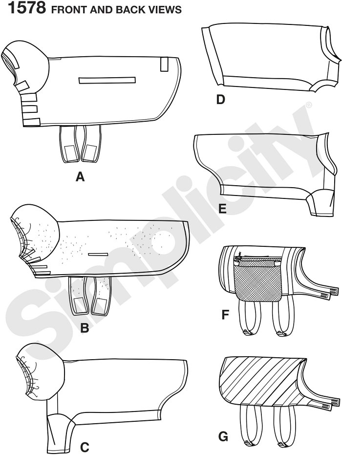 Large size dog clothes suitable for dog with a 16" to 23" neck, 13" to 15" body length measured from shoulder to just behind last rib and a 24" to 28" chest weighing approx. 30 lbs. to 46 lbs.