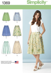 Misses´ Skirts in Three Lengths. Simplicity 1369. 