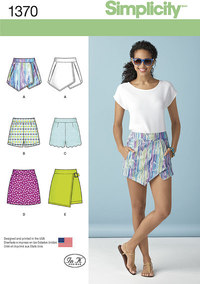 Misses´ Shorts, Skort and Skirt. Simplicity 1370. 
