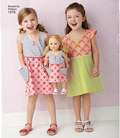 Child´s Dress and Dress for 18 inches Doll