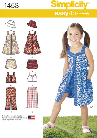 Child´s Dress, Top, Trousers or Shorts and Hat
