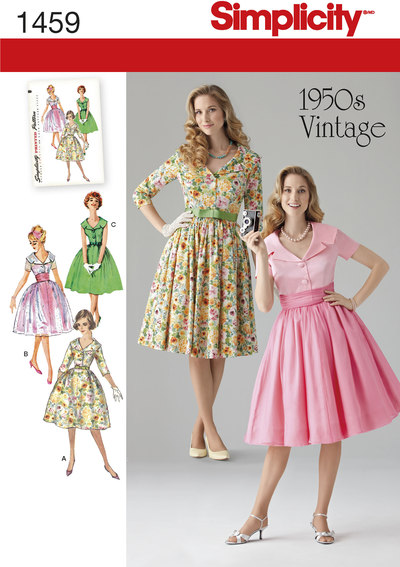 Misses´ and Miss Petite 1950´s Vintage Dress