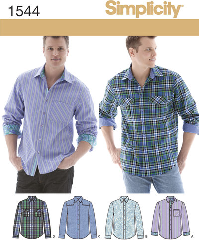 Men´s Shirt with Fabric Variations