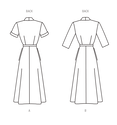 Dress with sleeve variations