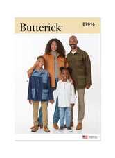 Girls and boys and adults jackets. Butterick 7016. 