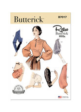 Set of sleeves for dresses and blouses. Butterick 7017. 