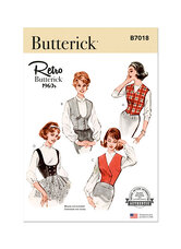 Vest in four styles. Butterick 7018. 