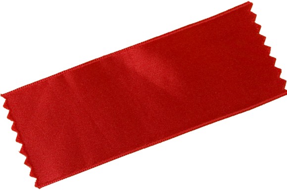 Sateen drapes in red in 70 mm width