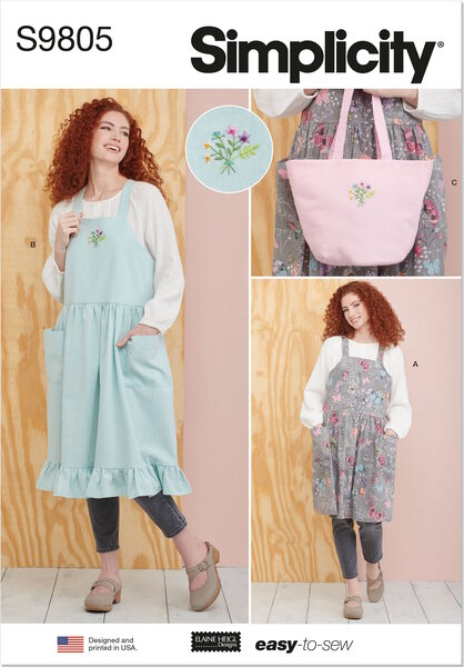 Pinafore Aprons and Tote in One Size by Elaine Heigl Designs