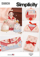 Pincushion dolls, project organizer and etui by Shirley Botsford. Simplicity 9809. 