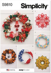 Seasonal wreaths. Simplicity 9810. 