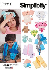 Childrens warm or cool packs and covers. Simplicity 9811. 