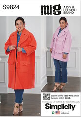Coat in Two Lengths by Mimi G Style. Simplicity 9824. 
