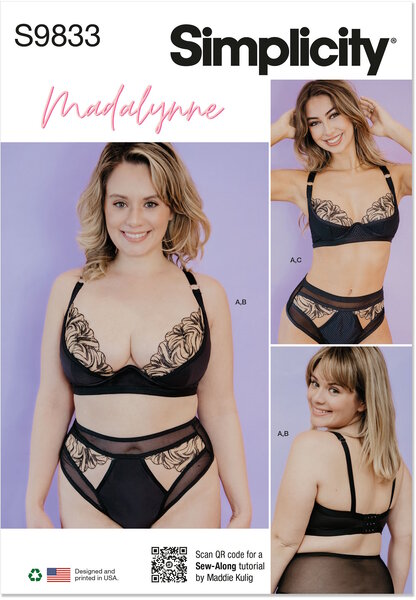 Bra, Panty and Thong by Madalynne Intimates