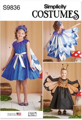 Childrens and Girls Costumes by Andrea Schewe Designs. Simplicity 9836. 