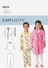 Childrens Cozywear. Simplicity 9213. 