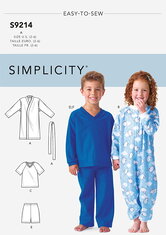 Childrens Cozywear. Simplicity 9214. 