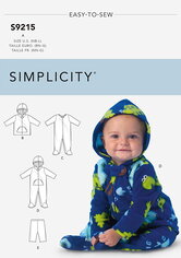 Babies Jackets, Footed Bodysuits and Pants. Simplicity 9215. 