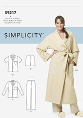 Robe and Pajamas. Simplicity 9217. 