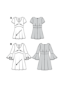 Dress with Empire Waist– Bell-shaped Skirt
