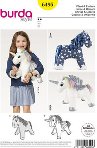 Horse and unicorn. Burda 6495. 