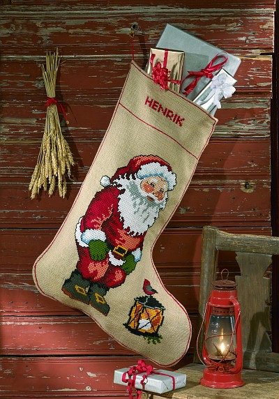 Embroidey Christmas stocking