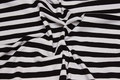 Across-striped cotton-jersey in black and white