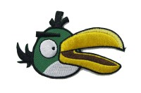 Angry birds iron on patch 8 x 5 cm