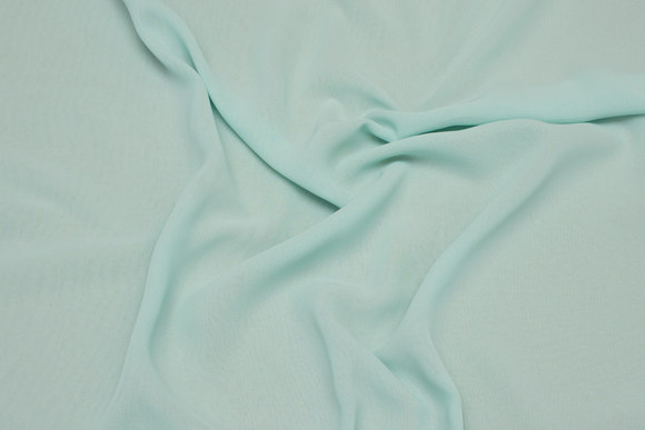 Polyester-chiffon in light mint