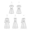 Dress with Sleeve and Length Variations