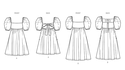 Girls Dress With Back Bodice and Length Variations