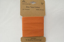 Bias tape light cotton burned orange 2cm