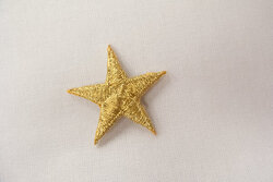 Gold star patch 3cm