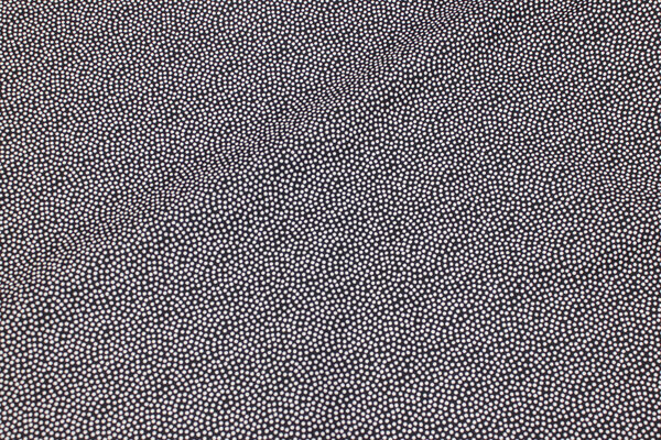 Black cotton with white micro-dot
