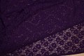 Deep purple, soft lace with stretch along fabric