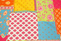 Firm cotton with pattern in retro-patchwork