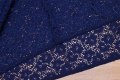 Light navy, soft lace with stretch along fabric