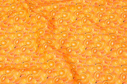 Orange cotton with ca. 2 cm oranges