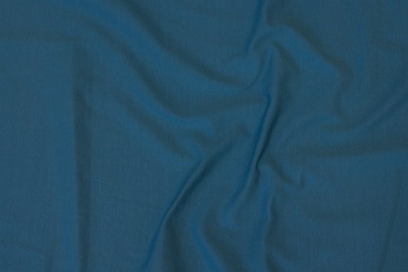 PETROL blue cotton JERSEY fabric