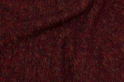Wine-red, speckled felt wool