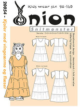 Dress with wing sleeves. Onion 20054. 