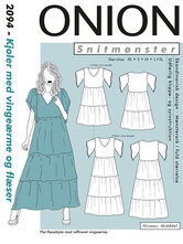 Dress with wing sleeves. Onion 2094. 