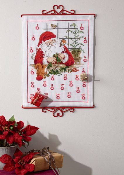 Gift calendar with Santa