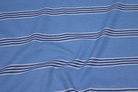 Sky-blue cotton with stripes along fabric