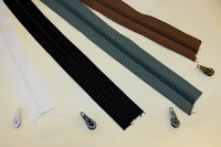 Zippers in your chosen length, 4mm width