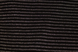 Across-striped rib-fabric in black and silver