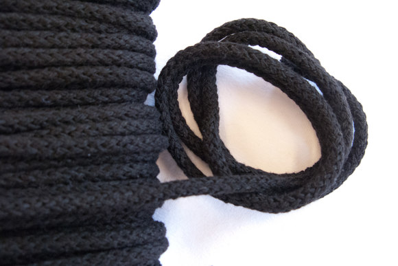 Black cotton string